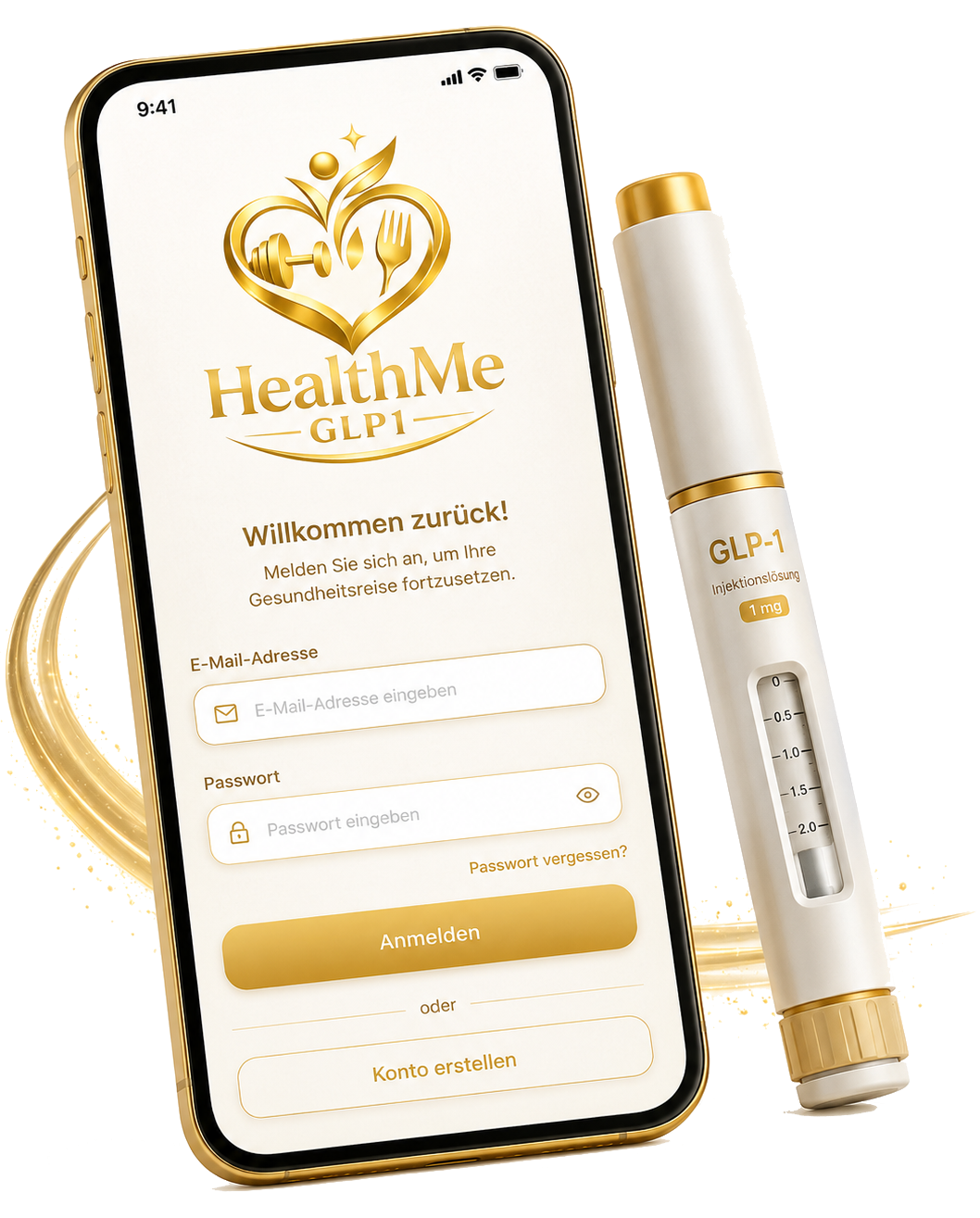 HealthMe GLP1 App auf dem Smartphone